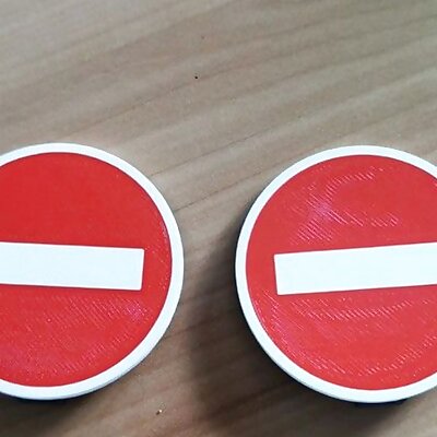 Traffic sign No entry RC 110 Multi materials