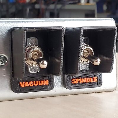 Toggle Switch Guard with Label