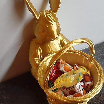 Easter bunny with a basket