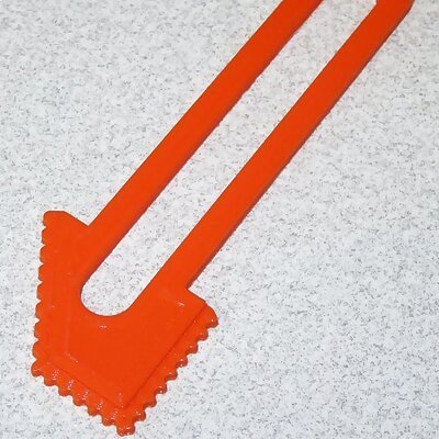 glue adhesive spatula with grooves smal