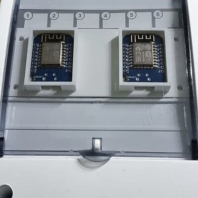 Double Wemos D1 Mini switch cabinet case