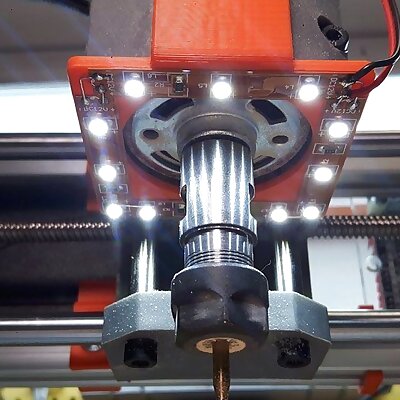 LED lighting for 3018 CNC milling motor