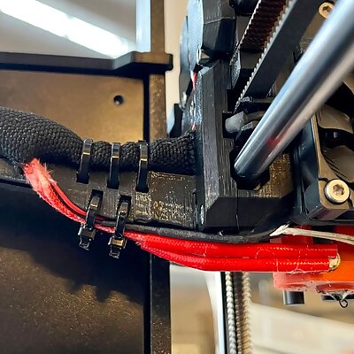 Prusa MK3S Bear Extruder Cable Extended Holder