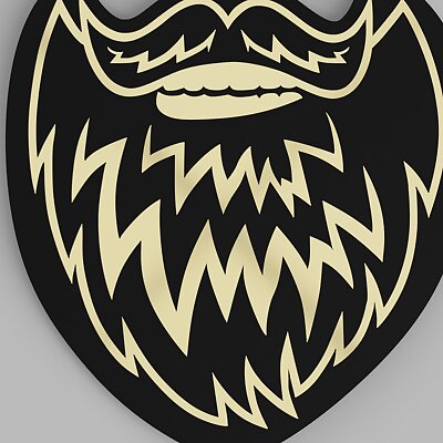Angry Beards Coaster  beard