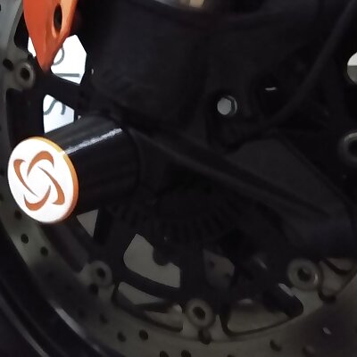 Aesthetic front wheel slider KTM 1290 SDR
