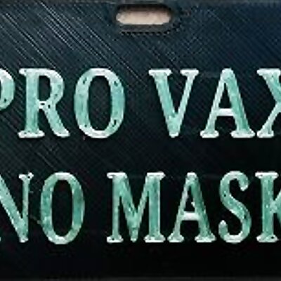 pro vax no mask badge