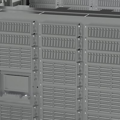 Multiscale Data Racks for SciFi and Cyberpunk Wargaming 6mm 10mm 15mm