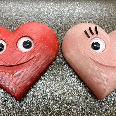 Googly Eyes Valentines Heart Magnets