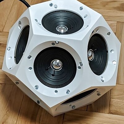Dodecahedronshaped omnidirectional speaker