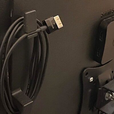 Display  monitor HDMI cable organizer