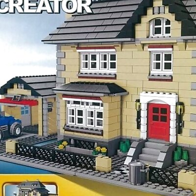 Model Town House Lego Set