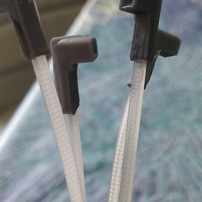 Parametric Zip Tie Head Replacement openscad