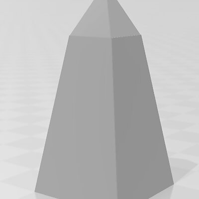 Basic Obelisk A Miniature for TTRPGs