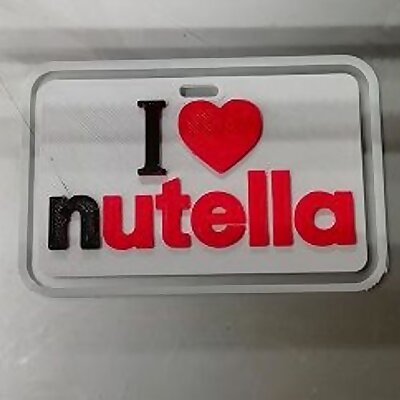 i love nutella badge