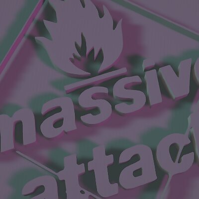 Massive Attack set magnet coaster keychain