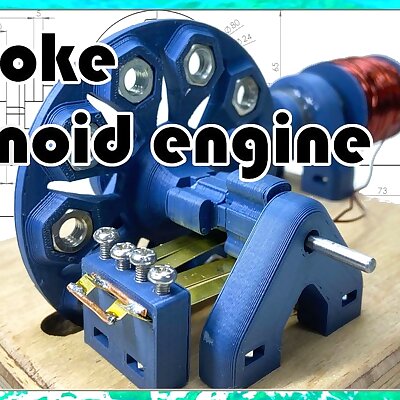 4 stroke solenoid Motor with 3D printed parts