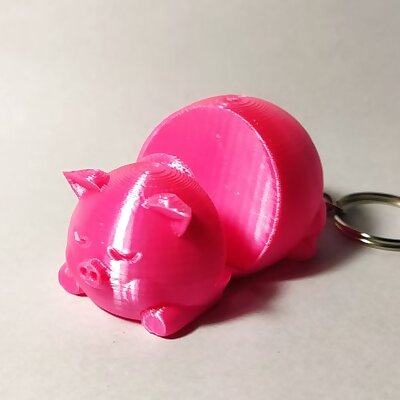 Pig Phone Stand Keyring