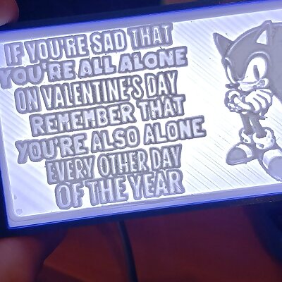 Sonics valentines day advice