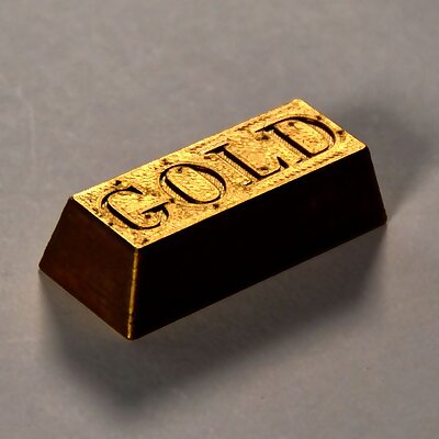 Gold Bar  Fridge Magnet