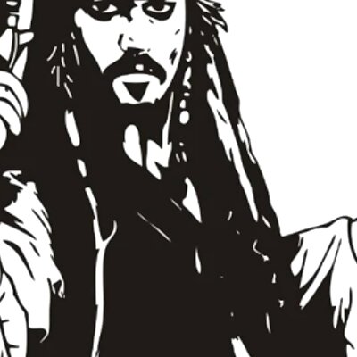 Jack Sparrow wall decal