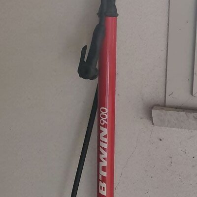 Bike pump wall mount