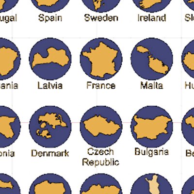 EU countries buttons