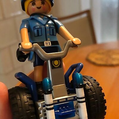 Flashing lights and stand for Playmobil Segway police scooter
