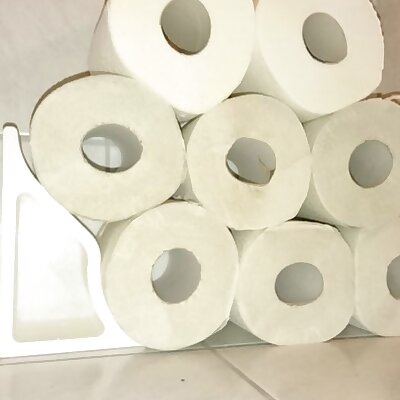 TP rack  simple toilet paper storage solution