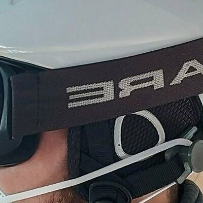 Mask mount for ski helmets  Maskenhalter für SkiHelme