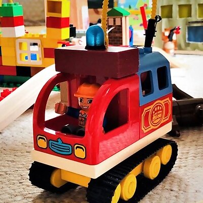 Lego DUPLO compatible tracked vehicle