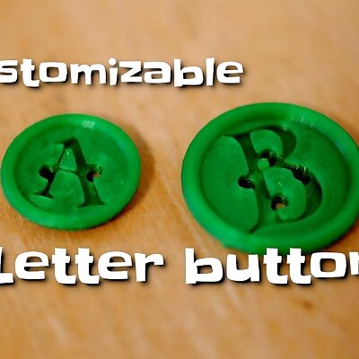 Customizable letter button