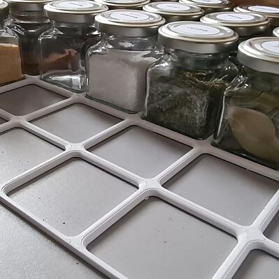Spices holder grid kitchen drawer  Drawer Organizer