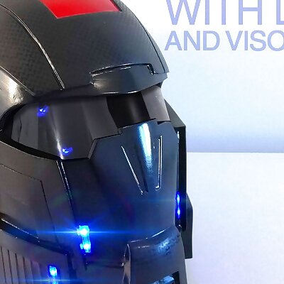N7 Helmet with LAMPS from Mass Effect resplit rescaled with visor remix
