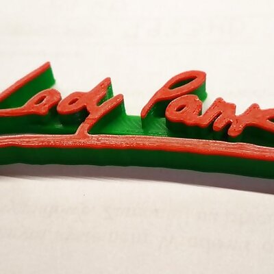 Lady Pank Logo Keychain
