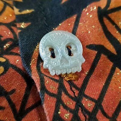 Spooky Skull Button