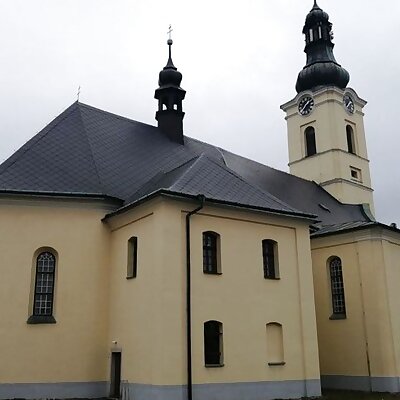 Farní kostel sv Jiří Dobrá