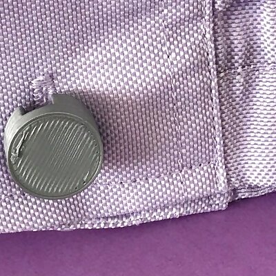 Cufflink button with novel hinge  convert buttons to cufflinks Boutons de manchette