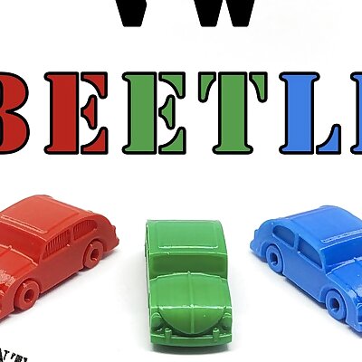 VW Beetle printinplace car model