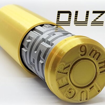 Bullet puzzle maze  hlavolam ve tvaru náboje 9mm LUGER