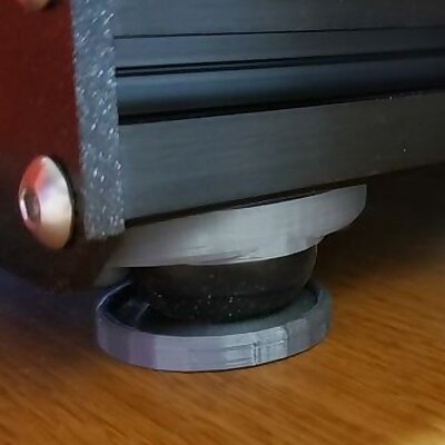 Vibration absorbing Sorbothane printer feet