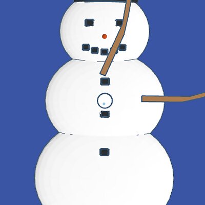 Winter wonderland Snowman Clock