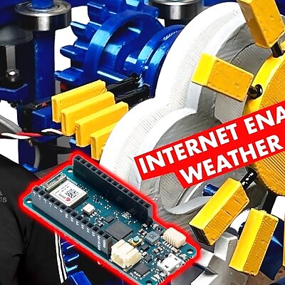 3D Printed Weather Contraption using Arduino Wifi