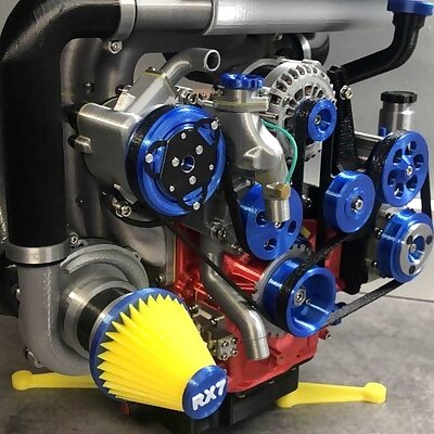 Mazda RX7 Wankel Rotary Engine 13BREW Remix