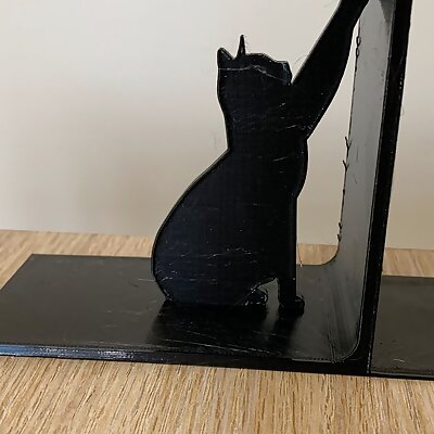 Cat Silhouette Bookend