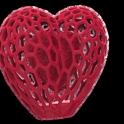 Floating Heart  A 3D Printer stress test