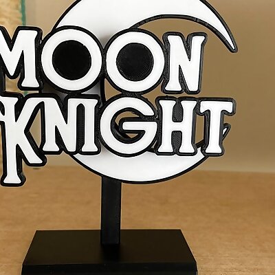 Moon Knight Logo 3D Sign