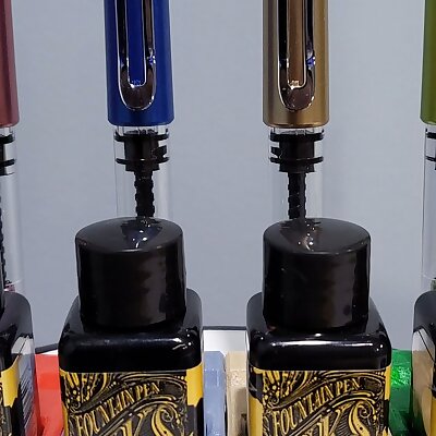 Diamine ink and pen holder