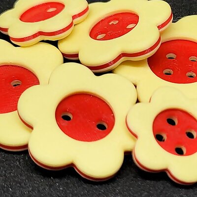 Linz pastry buttons  Knoflíky  linecké slepované kytičky