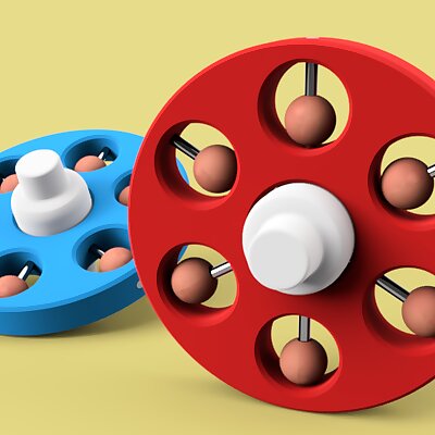 Wheel w moving beads for wooden ball tracks