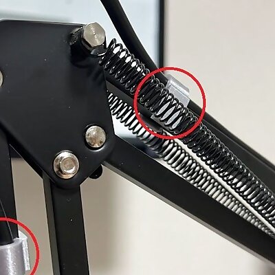Microphone boom arm cable clips